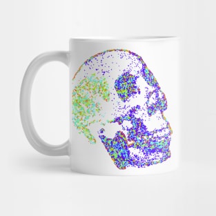 Multi Colored Skull Mug